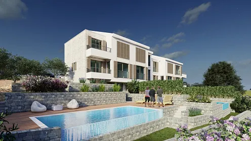 2 townhouses for sale in a complex in Rezevici, near Budva